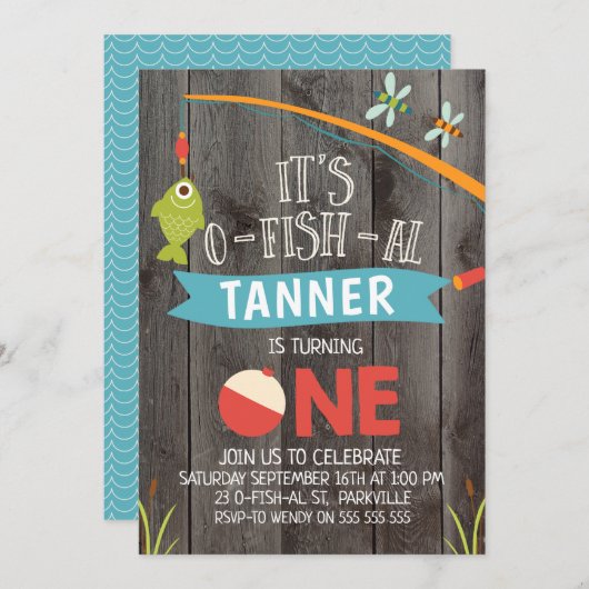 Das O-Fisch-Al des Jungen seine 1. Einladung (Vorne/Hinten)