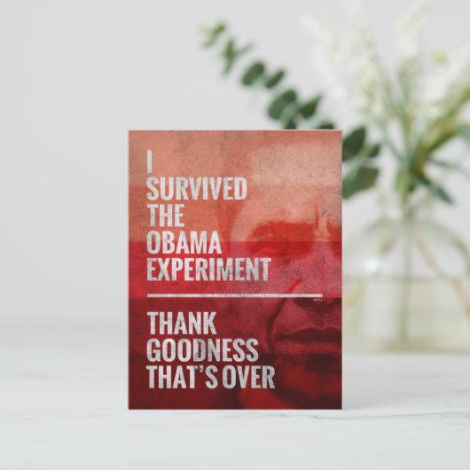 Das Obama-Experiment Postkarte (Stehend Vorderseite)