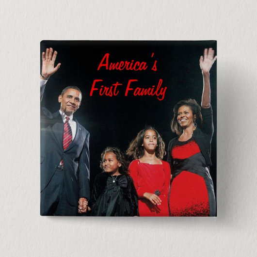 Das Obamas: Amerikas 1. Familie Button (Vorderseite)