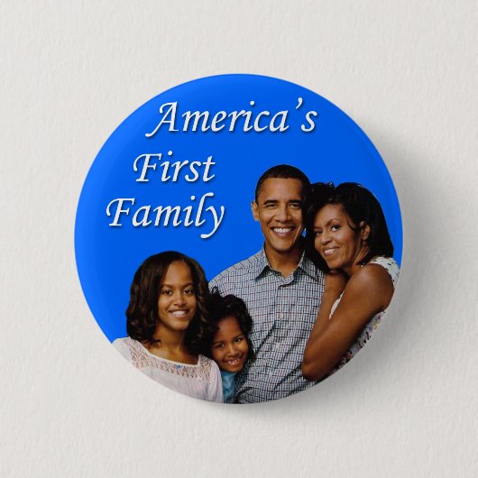 Das Obamas: Amerikas erste Familie Button (Vorderseite)