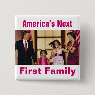 Das Obamas: Amerikas folgender 1. Familien-Knopf Button