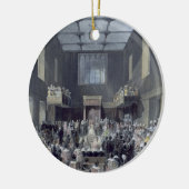 Das Oberhaus, Ihre Majestät, die das Sessio öffnet Keramik Ornament (Links)