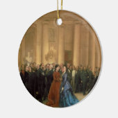 Das Odeon Theater, Paris, 1869 (Öl auf Leinwand) Keramikornament (Links)