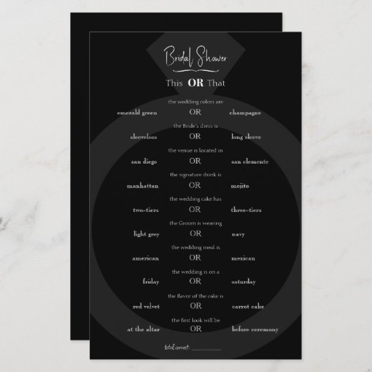 Das oder jenes - um Hochzeitsgeheimnisse abzuschaf (Vorne/Hinten)