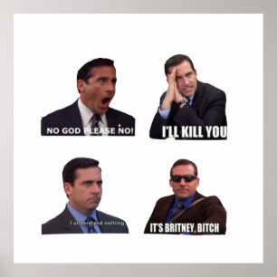 Das Office Micheal Scott Funny Memes Pack Poster