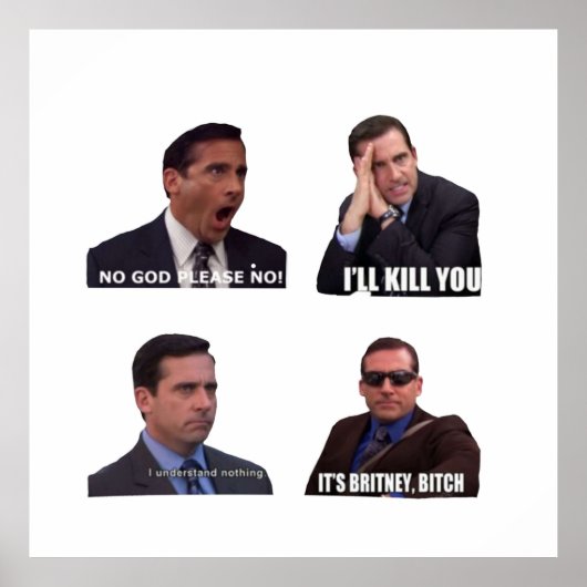 Das Office Micheal Scott Funny Memes Pack Poster (Vorne)