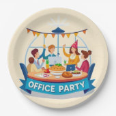 Das Office-Party Pappteller (Vorderseite)