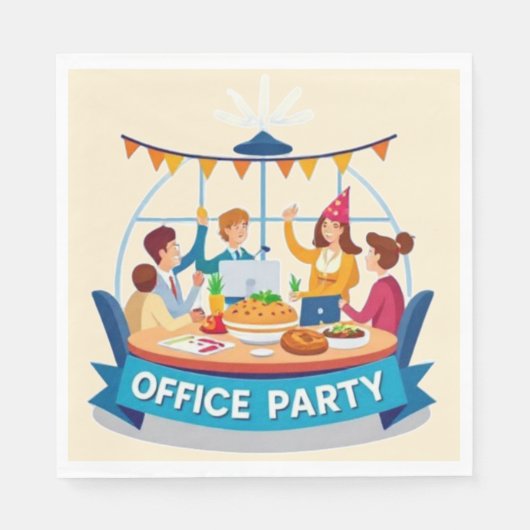 Das Office-Party Serviette (Vorderseite)
