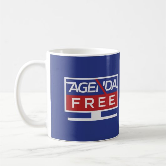 Das OFFIZIELLE Agenda-Free-Fernsehen Kaffeetasse (Links)