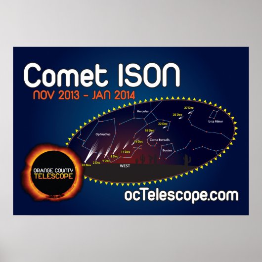 Das Offizielle Comet ISON Poster and Finder Chart (Vorne)