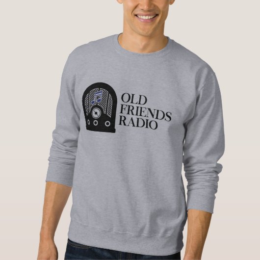Das offizielle graue Old Friends Radio Sweatshirt (Vorderseite)
