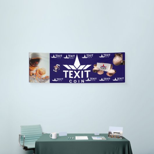 Das Offizielle Logo der Xit-Coin mit Astronautin T Banner (Messeveranstaltung)