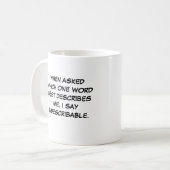 Das offizielle Meine-Randomalities Tasse (Vorderseite Links)
