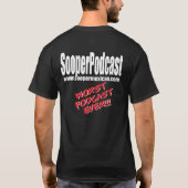 Das offizielle SooperPodcast Shirt (Schwarzes) (Rückseite)