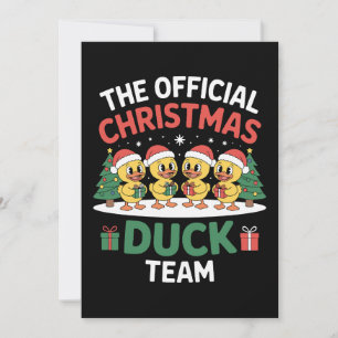 Das Offizielle Weihnachtsenten-Team Weihnachtsmann Einladung