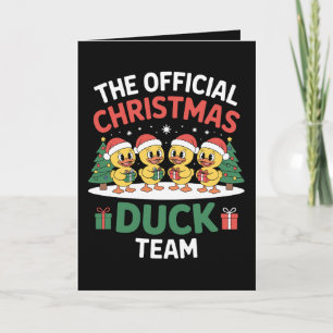 Das Offizielle Weihnachtsenten-Team Weihnachtsmann Karte