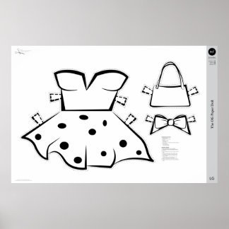 Das OG Paper Doll Kostüm: groß Poster
