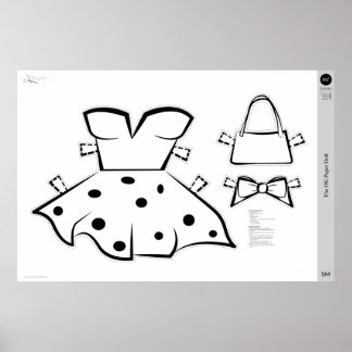 Das OG Paper Doll Kostüm: KLEIN Poster