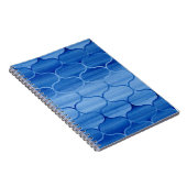 Das Ogee Design ist hell und dunkelblau gestrichen Notizblock (Rechte Seite)