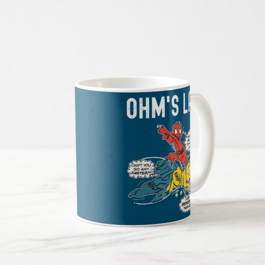Das Ohm-Gesetz: Funny Electrical erklärt Kaffeetasse (VorderseiteRechts)