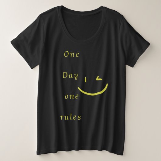 Das okay Design Große Größe T-Shirt (Design vorne)
