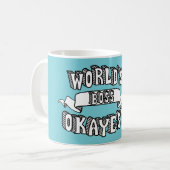 Das Okayest der Welt Chef-lustige Text-Tasse Kaffeetasse (Vorderseite Links)