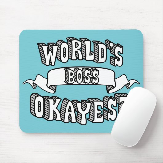 Das Okayest der Welt Chef-lustiger Text Mousepad (Mit Mouse)
