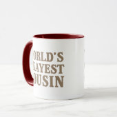 Das Okayest der Welt Cousin Tasse (Vorderseite Links)