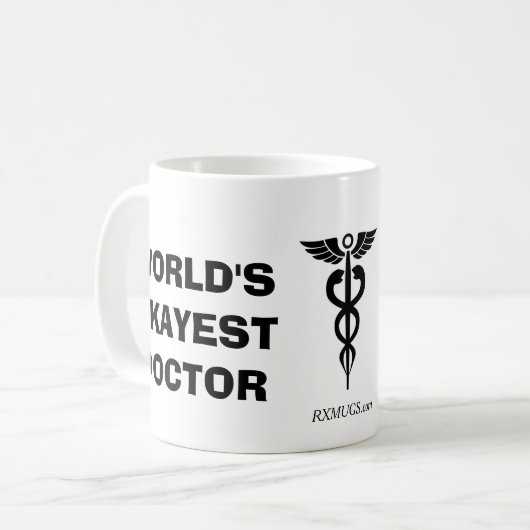 Das Okayest der Welt Doktor Kaffeetasse (Vorderseite Links)