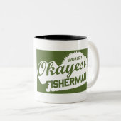 Das Okayest der Welt Fischer Zweifarbige Tasse (VorderseiteRechts)