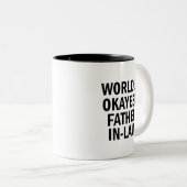Das Okayest der Welt lustige Kaffee-Tasse Zweifarbige Tasse (VorderseiteRechts)