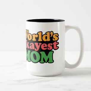 Das Okayest der Welt Mama-Tasse Zweifarbige Tasse