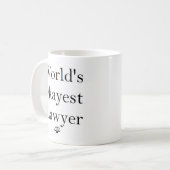 Das Okayest der Welt Rechtsanwalt-Tasse Kaffeetasse (Vorderseite Links)