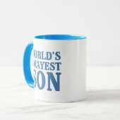 Das Okayest der Welt Sohn Tasse (Vorderseite Links)