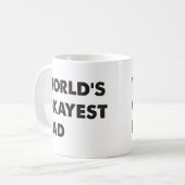 Das Okayest der Welt Vater Kaffeetasse (Vorderseite Links)