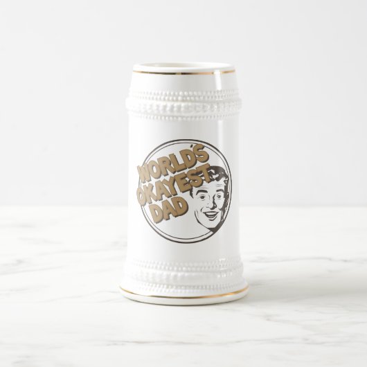 Das Okayest der Welt Vater-Tasse Bierglas (Mittel)