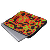 Das Ökosystem III rot und grün schwarz Laptopschutzhülle (Vorne Knopf)