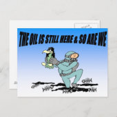 Das Öl ist noch immer hier auf der Postkarte (Vorne/Hinten)