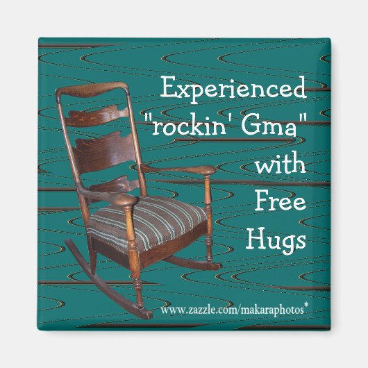 Das Ol Rocker Magnet von Vater passt jede Gelegenh (Vorne)