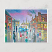 Das Ölgemälde von Ice Cream Van Postkarte (Vorderseite)