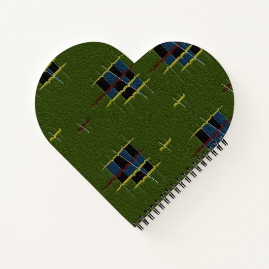 Das Olive Branch Heart Shaped Spiral Notebook Notizblock (Rückseite)