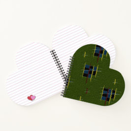 Das Olive Branch Heart Shaped Spiral Notebook Notizblock