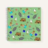 Das Oliver The Otter Summer Beach Notizblock (Vorderseite)