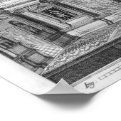 Das olympische Theater in Vicenza Poster (Ecke)