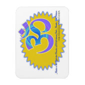 Das Om Om Symbol Paramahansa Yogananda Zitat Magnet (Vertikal)