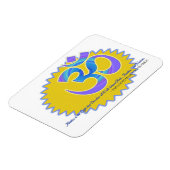 Das Om Om Symbol Paramahansa Yogananda Zitat Magnet (Linke Seite)