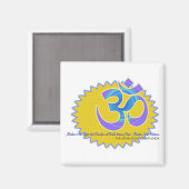 Das Om Om Symbol Paramahansa Yogananda Zitat Magnet (Vorderseite/Rückseite)