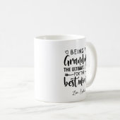 Das Oma der letzten Stufe zu sein Kaffeetasse (VorderseiteRechts)