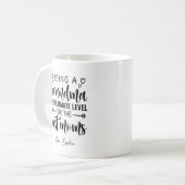 Das Oma der letzten Stufe zu sein Kaffeetasse (Vorderseite Links)