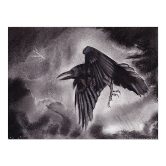 Das Omen Raven Poster (Vorderseite)